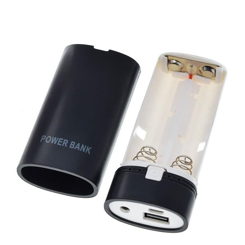 Portable Power Bank Case with Detachable Design and Battery Indicator Light