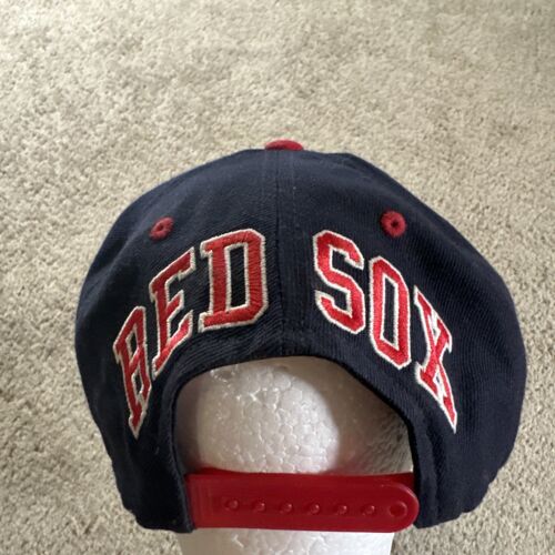 VTG Boston Red Sox Hat Cap Mens Blue Red Snapback Blockhead American Needle 90s - Picture 1 of 12
