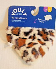 Youly Animal Print Faux Fur Pet Dog Bandana Scarf Size XS / S NEW