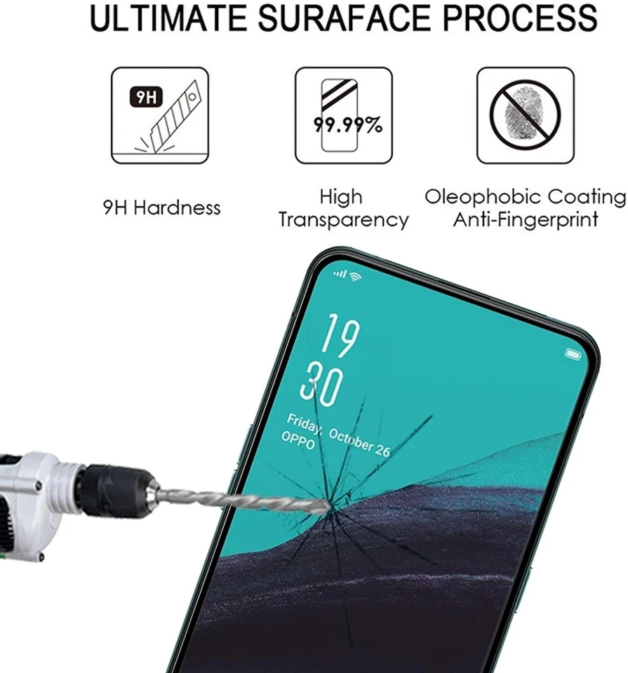 Cristal Protector Anti Roturas para Xiaomi Poco F3 Protector Pantalla Película Templada Foto 3 de 4