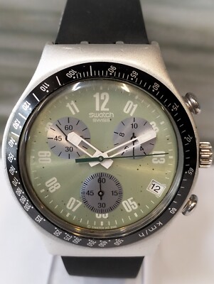 SWATCH IRONY CHRONOGRAH QUARTZ AG-2000 SWISS MEN'S FULL WORKING VINTAGE  WATCH