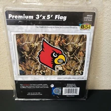 Bsi Products Inc Louisville Cardinals Flag with Grommets - Realtree Camo New 