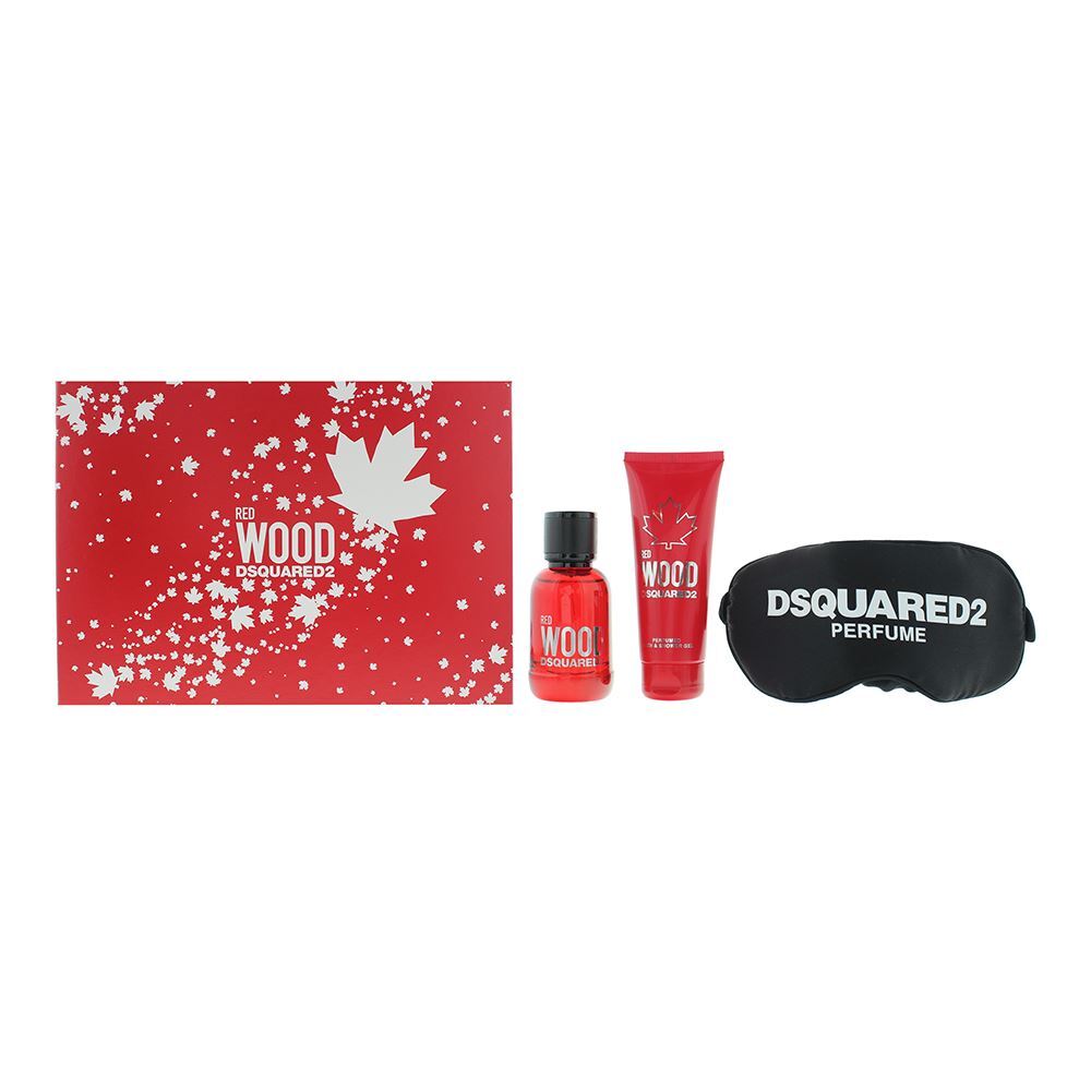 Dsquared2 Red Wood 3 Piece Gift Set For Women