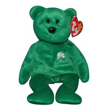 Ty Beanie Baby  ERIN THE IRISH BEAR 8.5" Stuffed Plush New MWMT's