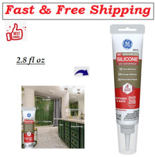 GE Advanced Silicone Caulk for Kitchen  Bathroom -100 Waterproof Silicone Seal