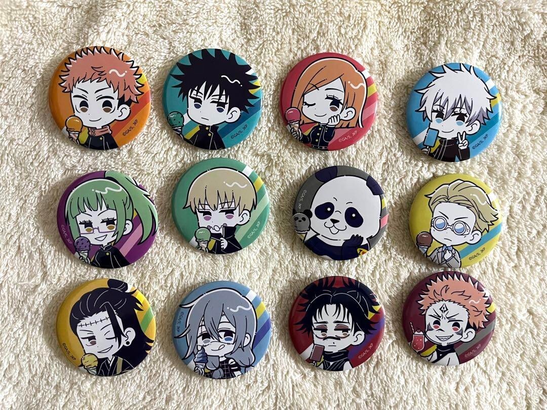 Jujutsu Kaisen Can Badge Satoru Gojo/Nanami/Sukuna/Yuji complete