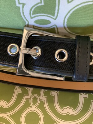 Donald J.Pliner belt Donald Pliner Jeweled Brown Leather Belt - Size Medium MADE  main image 2