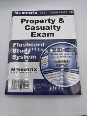 MOMTRIX TEST PREPARATION PRPERTY & CASUALTY EXAM FASHCARD STUDY SYSTEM