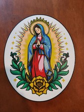 Virgen María - Nuestra Señora de Guadalupe - 9,75" Redondo Decoración de Pared/Letrero de Pared