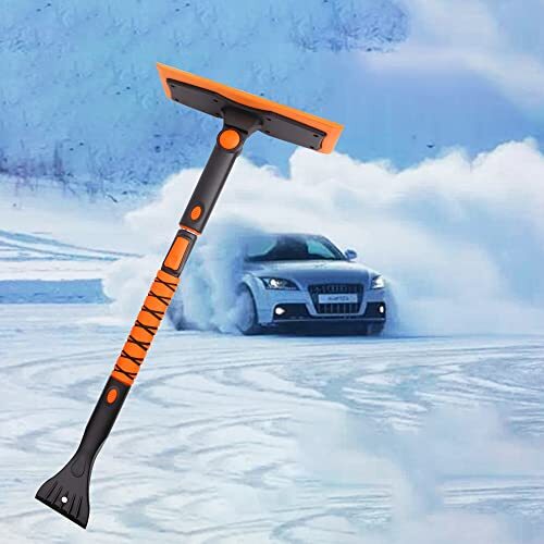 DDSNTY 36.2" Extendable Foam Snow Brush and Ice Scraper Car Snow Broom