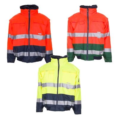 PLANAM Warnschutz Comfortjacke Warnjacke Winterjacke Jacke Workwear Herren