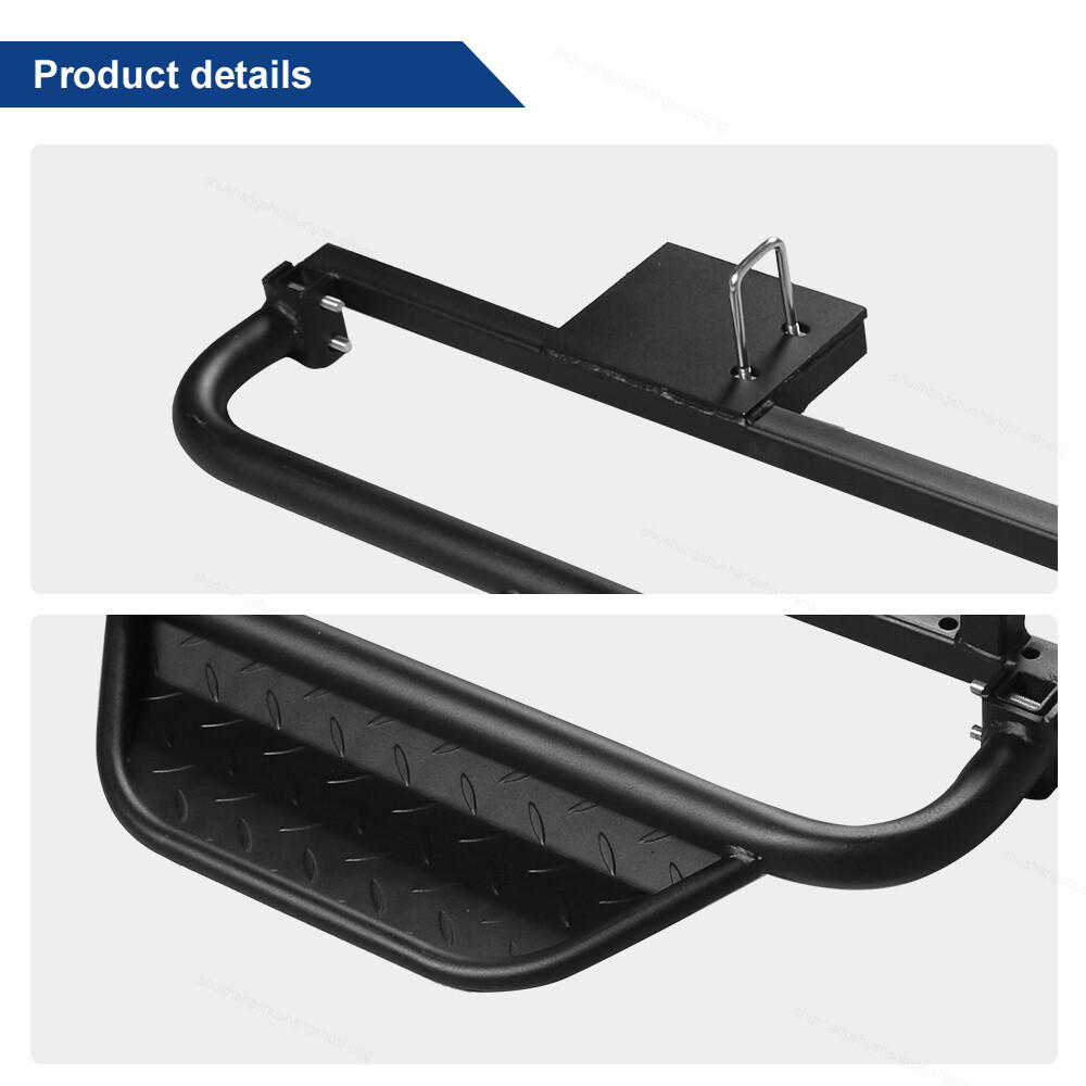 Black Powder Coated Nerf Bars/ Running Boards Fits Club Car DS Golf