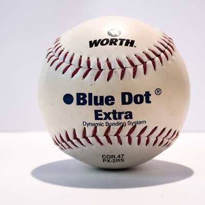Worth Blue Dot Official Softball PX-2RS Dura-Hyde Red Stitch