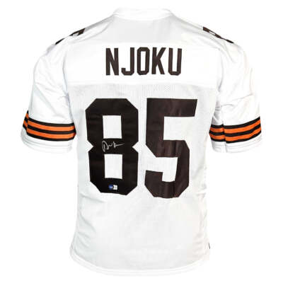 David Njoku Signed Cleveland White Football Jersey (JSA) | eBay