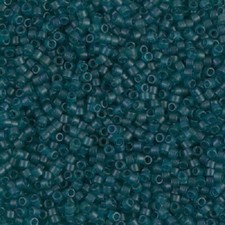 Miyuki Delica DB0788/DB788 11/0 Transparent Dark Teal Semi-Frosted 7.2g
