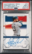 2020 MLB PANINI NATIONAL TREASURES INTERNATIONAL FERNANDO TATIS JR. AUTO PSA 10