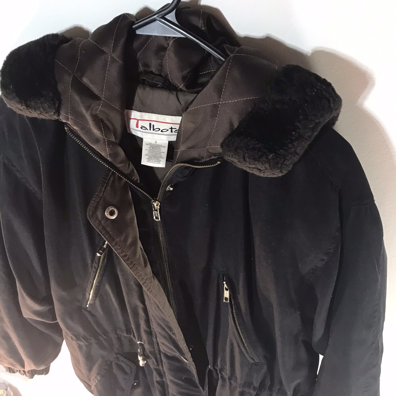 Talbots Black X-Soft Full Zip/Button Heavyweight … - image 2