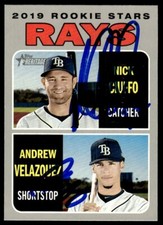 2019 Topps Heritage Andrew Velazquez/Nick Ciuffo Rookie Auto Rays #381 Dual