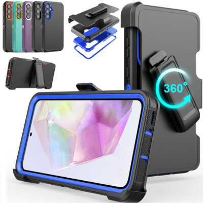 For Samsung Galaxy A36 5G Case Hybrid Heavy Duty+Belt Clip Fit Otterbox Defender