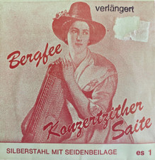 Bergfee Harfenzither-Saite Münchner Stimmung Stahl/Rot 1220 Ton Nr. 1  es