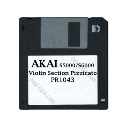 Akai S5000 / S6000 Floppy Disk Violin Section Pizzicato PR1043