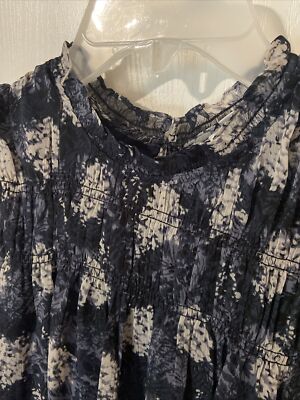 Joie Limited Edition Sleeveless Mini Dress Baltic Print Blue Medium NEW |  eBay