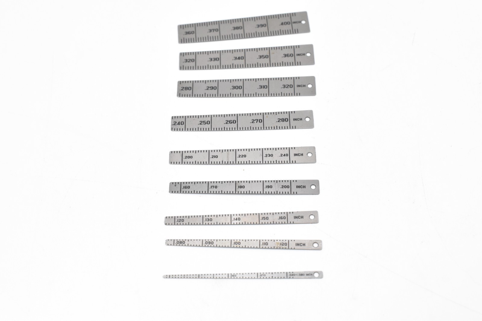 Ralmike s Tool-A-Rama 067-20-1 Taper Leaf Gauge Set .08"-.40" USA