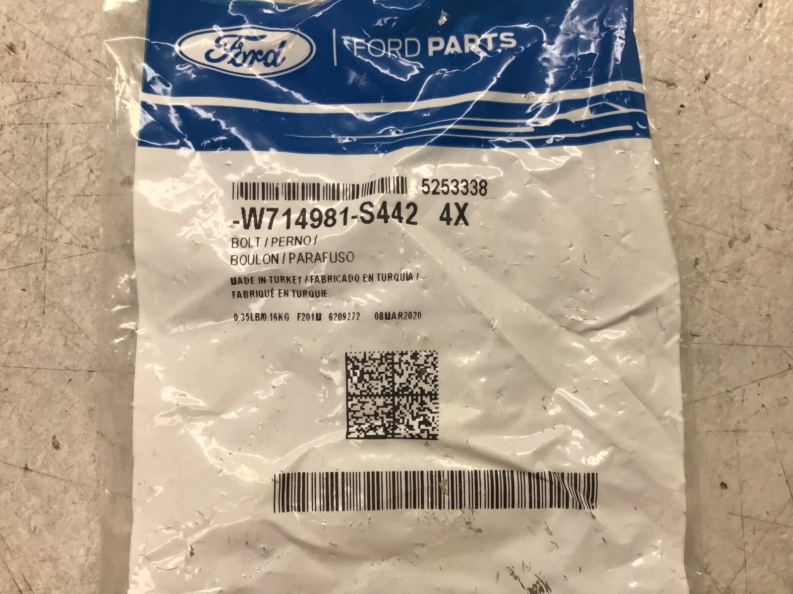 4 Pack 2015-2019 Ford Transit Dually OEM Rear Brake Caliper Bolt 