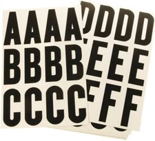 Hy-Ko MM-144-B Boat Self-Adhesive Number and Letter Set, 3 in