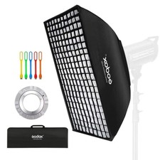 Godox 80x120 Centimeters/ 32x48 inches Softbox Lighting with Grid Beehive  Bowe