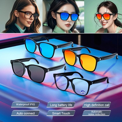 Smart Glasses Bluetooth Call Headset Wireless Music Audio Polarized Sunglasses