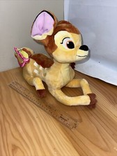 Bambi Authentic Original Disney Store Exclusive with Butterfly on Tail 14" Plush