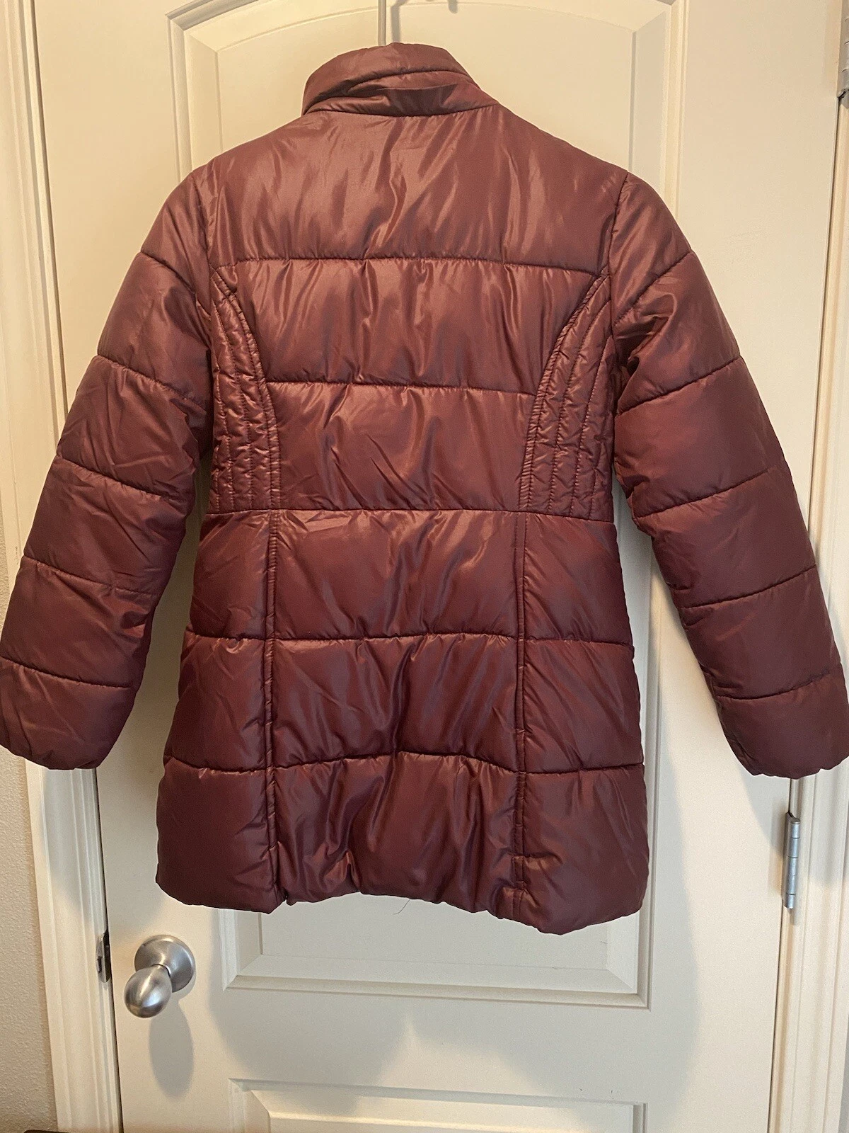 Giacca bambina Michael Kors taglia 14 rosa bordeaux senza cappuccio