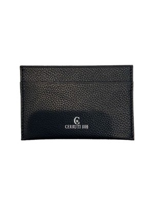 CERRUTI 1881 Pass Case -- Black Plain Men's