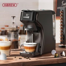 HiBREW Kapselkaffeemaschine Dolce Gusto & Nespresso Mehrere Kapseln Cappuccino
