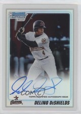 2010 Bowman Draft Chrome Prospects Refractor /500 Delino DeShields Jr Auto 06t1
