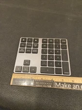 Lekvey Bluetooth 34 Key Number Pad, Aluminum Rechargeable Wireless Numeric