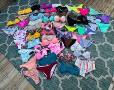 TODAY ONLY Over 70 pieces MULTI SIZE  women/junior bikini 2 piece swimsuit lot