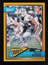 2018 Classics Rookies Significant Signatures Gold 49/49 Micah Kiser Auto 03s8