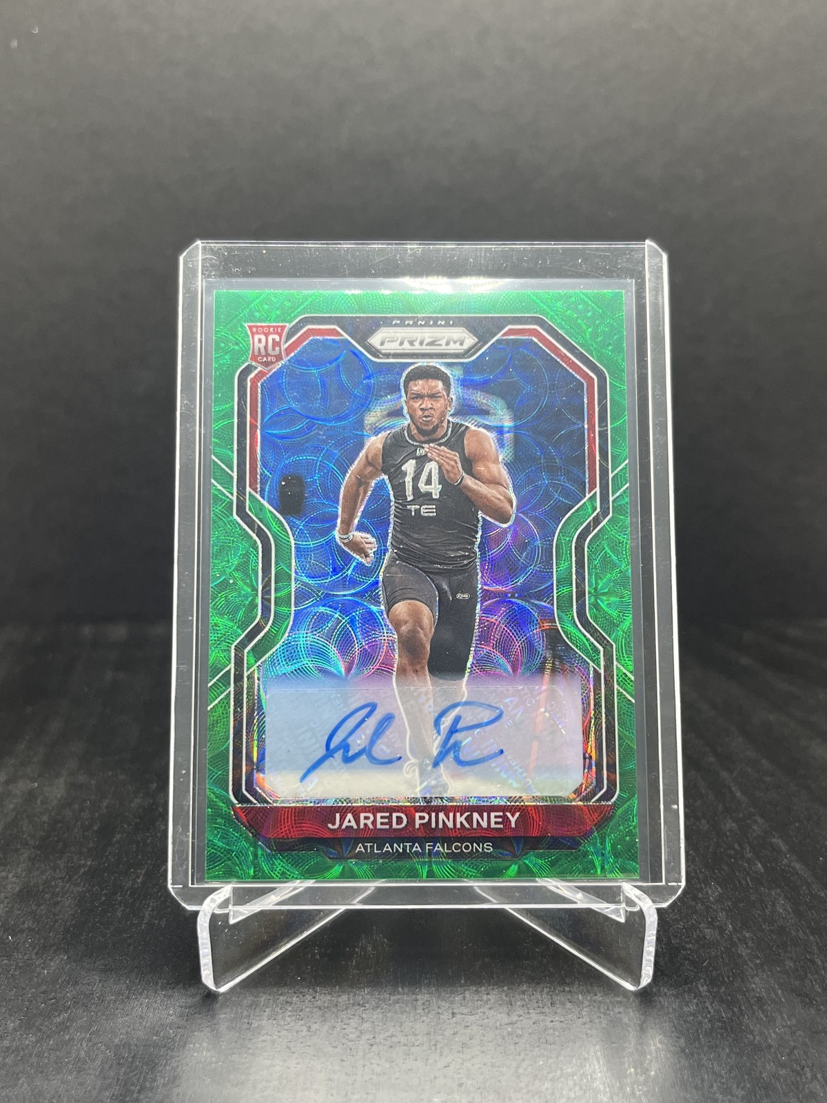 Jared Pinkney Panini Prizm #348 Autograph-Green Scope