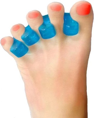 Yoga Toes Toe Stretcher & Separator, One Pair, Blue