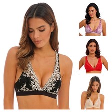 Wacoal Embrace Lace Bra Soft Cup Plunging Feminine Womens Lingerie 852191