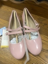 Cat Jack Girls Pink Mary Jane Flats Strap Buckle Comfort Cushioned Size 3