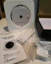 Bluetooth CD Player Desktop White With Remote FM Radio KC-806