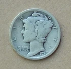 1923 Silver Mercury Dime No Mint Mark U.S. Coin