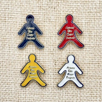 BPOE Elks AZ Elks Major Project Enamel Lapel Pins Set Of 4