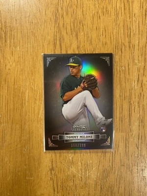2010 Bowman Sterling Refractors /199 - Tommy Milone Rookie Card #22 - Athletics