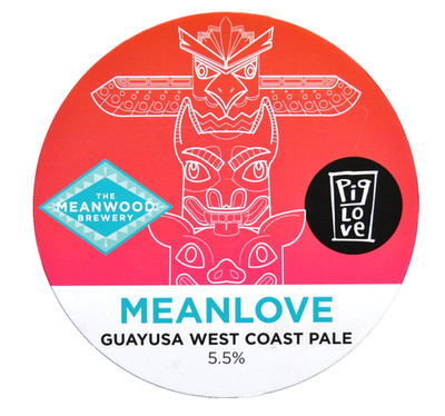 MEANWOOD BRAUEREI ''MEANLOVE'' PALE ALE GEBRAUCHT PUMPENCLIP