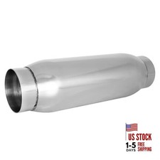 3" Universal Resonator, Straight Through 3" Inlet 13" Overall Length