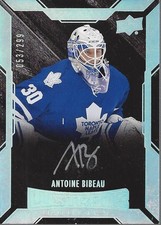 2015-16 UD Black #53 Antoine Bibeau RC Auto /299 - HKY